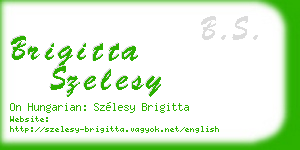 brigitta szelesy business card